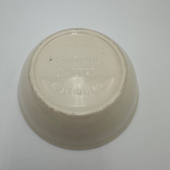 Vtg Cereal Bowl by Taylor Smith Taylor Boutonniere 2 Flower Pattern Mid century - Picture 4 of 8